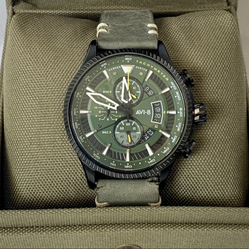 Men’s AVI-8 Hawker Hunter Green Watch